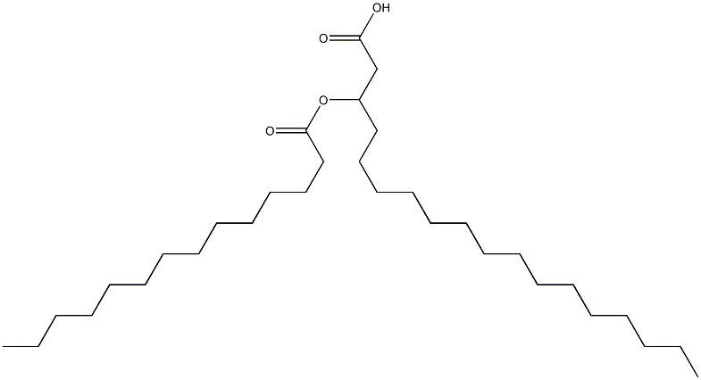 3-Tetradecanoyloxystearic acid 구조식 이미지