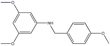 4-Methoxy-N-(3,5-dimethoxyphenyl)benzenemethanamine 구조식 이미지