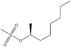 (+)-Methanesulfonic acid (S)-1-methylheptyl ester 구조식 이미지