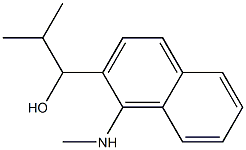 2-Methyl-1-[1-(methylamino)naphthalen-2-yl]propan-1-ol Structure