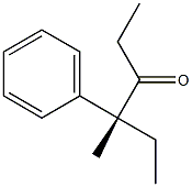 [R,(-)]-4-Methyl-4-phenyl-3-hexanone 구조식 이미지