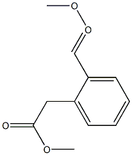 (o-Methoxycarbonylphenyl)acetic acid methyl ester 구조식 이미지