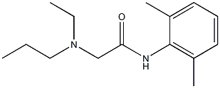 2-(Ethylpropylamino)-N-(2,6-dimethylphenyl)acetamide 구조식 이미지