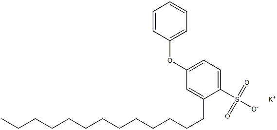 4-Phenoxy-2-tridecylbenzenesulfonic acid potassium salt 구조식 이미지