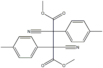 2,3-Dicyano-2,3-bis(p-tolyl)butanedioic acid dimethyl ester Structure