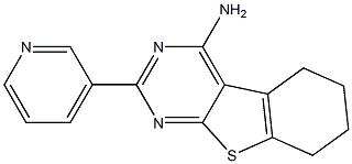 4-Amino-5,6,7,8-tetrahydro-2-(3-pyridinyl)[1]benzothieno[2,3-d]pyrimidine Structure