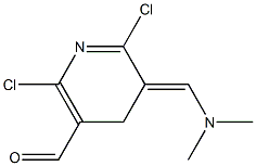 2,6-Dichloro-3,4-dihydro-3-[(dimethylamino)methylene]pyridine-5-carbaldehyde Structure