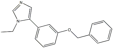 1-Ethyl-5-(3-benzyloxyphenyl)-1H-imidazole 구조식 이미지