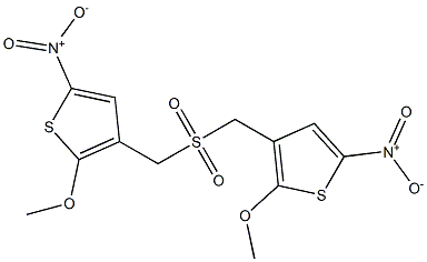 2-Methoxy-5-nitrothiophen-3-yl(methyl) sulfone 구조식 이미지