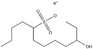 10-Hydroxydodecane-5-sulfonic acid potassium salt 구조식 이미지