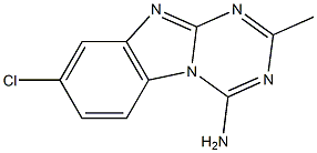 4-Amino-2-methyl-7-chloro-1,3,4a,9-tetraaza-4aH-fluorene 구조식 이미지