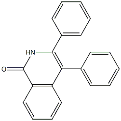 3,4-Diphenyl-1(2H)-isoquinolinone 구조식 이미지