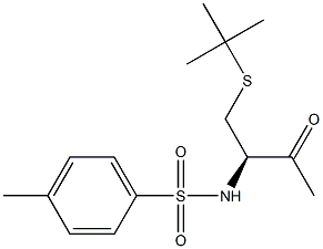 (R)-4-(tert-Butylthio)-3-tosylamino-2-butanone 구조식 이미지