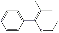 1-Ethylthio-2-methyl-1-phenyl-1-propene Structure