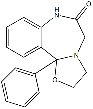 2,3,7,11b-Tetrahydro-11b-phenyl-oxazolo[3,2-d][1,4]benzodiazepin-6(5H)-one Structure