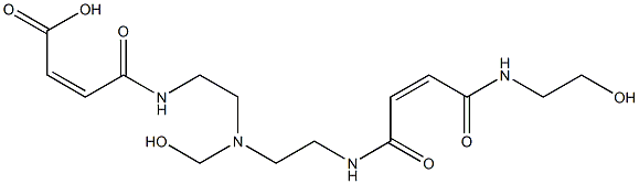 (5Z,16Z)-1-Hydroxy-11-(hydroxymethyl)-4,7,15-trioxo-3,8,11,14-tetraazaoctadeca-5,16-dien-18-oic acid Structure