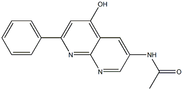 6-Acetylamino-2-phenyl-1,8-naphthyridin-4-ol Structure