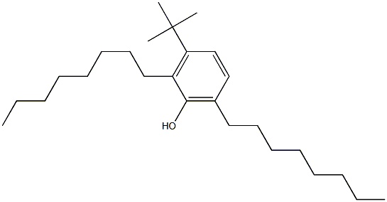 3-tert-Butyl-2,6-dioctylphenol Structure