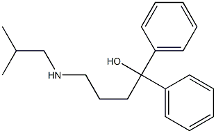 1,1-Diphenyl-4-isobutylamino-1-butanol 구조식 이미지