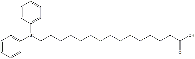 Diphenyl(14-carboxytetradecyl)sulfonium Structure