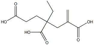 1-Hexene-2,4,6-tricarboxylic acid 4-ethyl ester 구조식 이미지