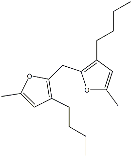 2,2'-Methylenebis(3-butyl-5-methylfuran) Structure