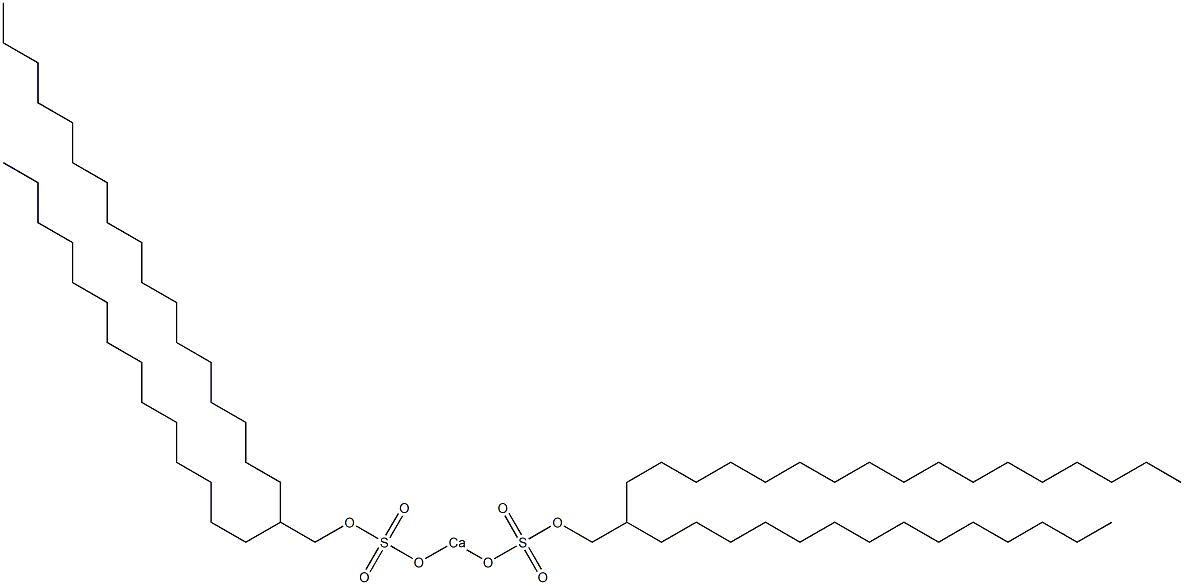 Bis(2-tetradecylnonadecyloxysulfonyloxy)calcium Structure