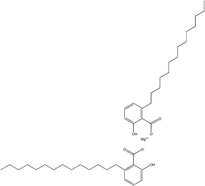 Bis(6-tetradecylsalicylic acid)magnesium salt 구조식 이미지