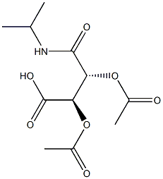 (2R,3R)-2,3-Diacetoxy-4-(isopropylamino)-4-oxobutanoic acid 구조식 이미지