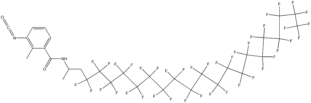 3-Isocyanato-2-methyl-N-[2-(hentetracontafluoroicosyl)-1-methylethyl]benzamide Structure