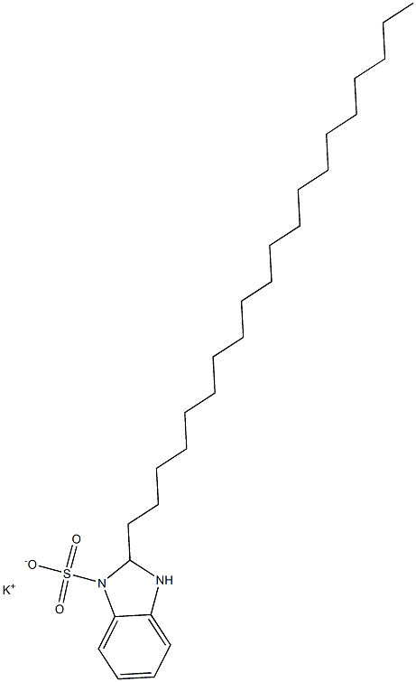 2,3-Dihydro-2-icosyl-1H-benzimidazole-1-sulfonic acid potassium salt Structure