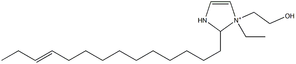 1-Ethyl-1-(2-hydroxyethyl)-2-(11-tetradecenyl)-4-imidazoline-1-ium 구조식 이미지