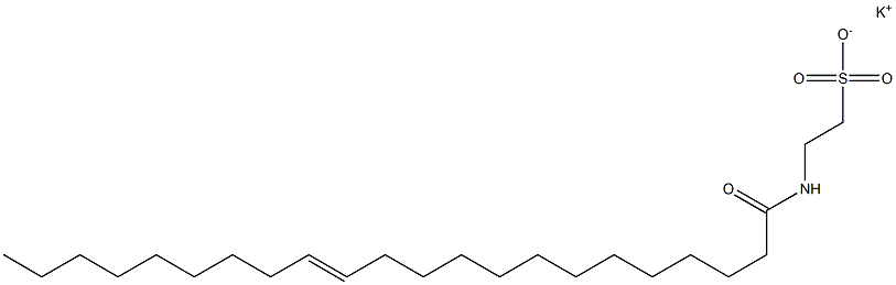 N-[(E)-1-Oxo-13-docosen-1-yl]taurine potassium salt 구조식 이미지