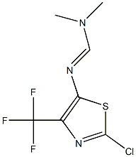 2-Chloro-N-[(dimethylamino)methylene]-4-(trifluoromethyl)thiazol-5-amine 구조식 이미지