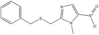 2-[(Benzylthio)methyl]-1-methyl-5-nitro-1H-imidazole 구조식 이미지