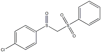 [(4-Chlorophenyl)sulfinyl](phenylsulfonyl)methane Structure