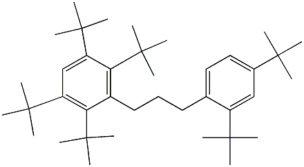 1-(2,3,5,6-Tetra-tert-butylphenyl)-3-(2,4-di-tert-butylphenyl)propane 구조식 이미지