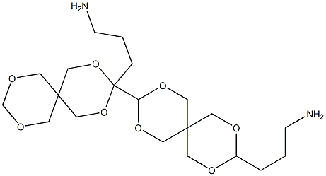 3,3'-Bis(3-aminopropyl)-3,9'-bi[2,4,8,10-tetraoxaspiro[5.5]undecane] 구조식 이미지