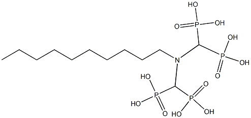 Decyliminobismethylenebisphosphonic acid 구조식 이미지