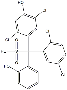 (2,5-Dichlorophenyl)(2,5-dichloro-4-hydroxyphenyl)(2-hydroxyphenyl)methanesulfonic acid Structure