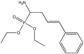 (1-Amino-4-phenyl-3-butenyl)phosphonic acid diethyl ester Structure