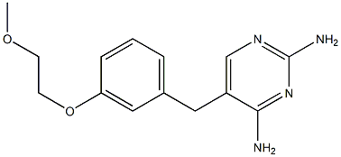 2,4-Diamino-5-[3-(2-methoxyethoxy)benzyl]pyrimidine Structure