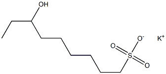 7-Hydroxynonane-1-sulfonic acid potassium salt 구조식 이미지