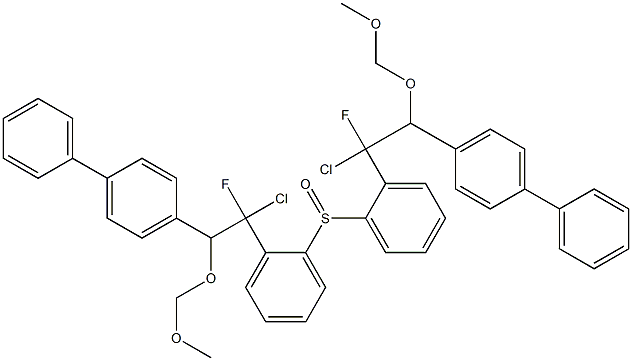 [1-Chloro-1-fluoro-2-(methoxymethoxy)-2-(biphenyl-4-yl)ethyl]phenyl sulfoxide 구조식 이미지