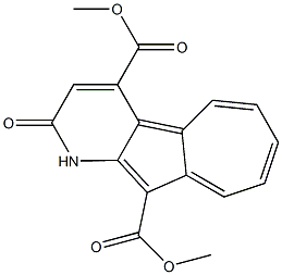 2-Oxo-1,2-dihydroazuleno[2,1-b]pyridine-4,10-dicarboxylic acid dimethyl ester Structure