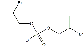 Phosphoric acid hydrogen bis(2-bromopropyl) ester 구조식 이미지