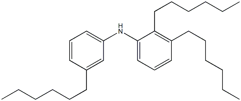 3,2',3'-Trihexyl[iminobisbenzene] Structure