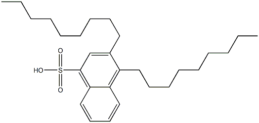 3,4-Dinonyl-1-naphthalenesulfonic acid 구조식 이미지