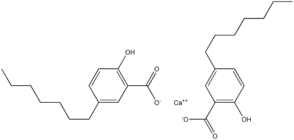 Bis(3-heptyl-6-hydroxybenzoic acid)calcium salt Structure