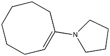 1-(1-Cyclooctenyl)pyrrolidine 구조식 이미지